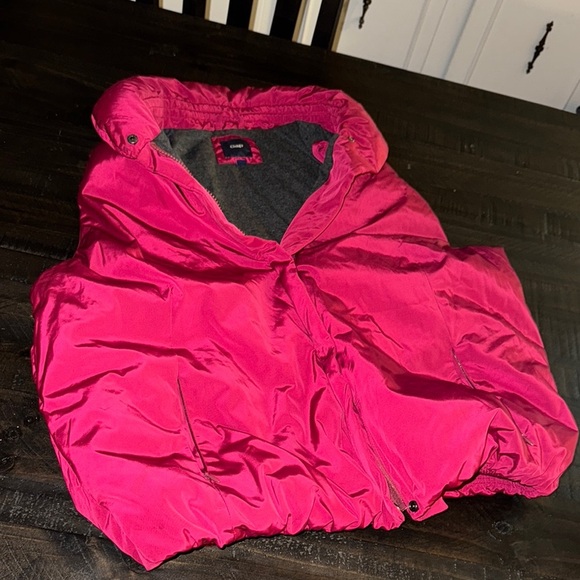 GAP Puffer Vest Womens Size XL w/ Gray lining - Fuchsia Pink - Picture 3 of 10